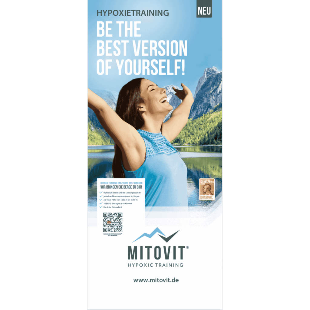 MITOVIT® Roll-up Display Frau