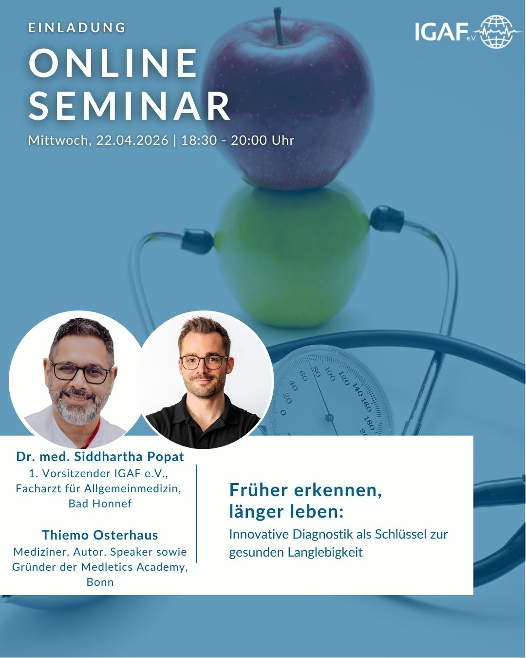 Früher erkennen, länger leben: Innovative Diagnostik als Schlüssel zur gesunden Langlebigkeit